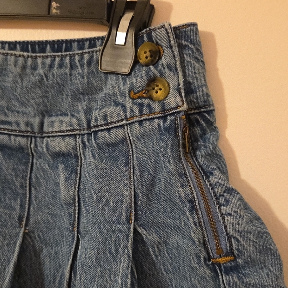 We The Free Blue Denim Skirt - Picture 6 of 8